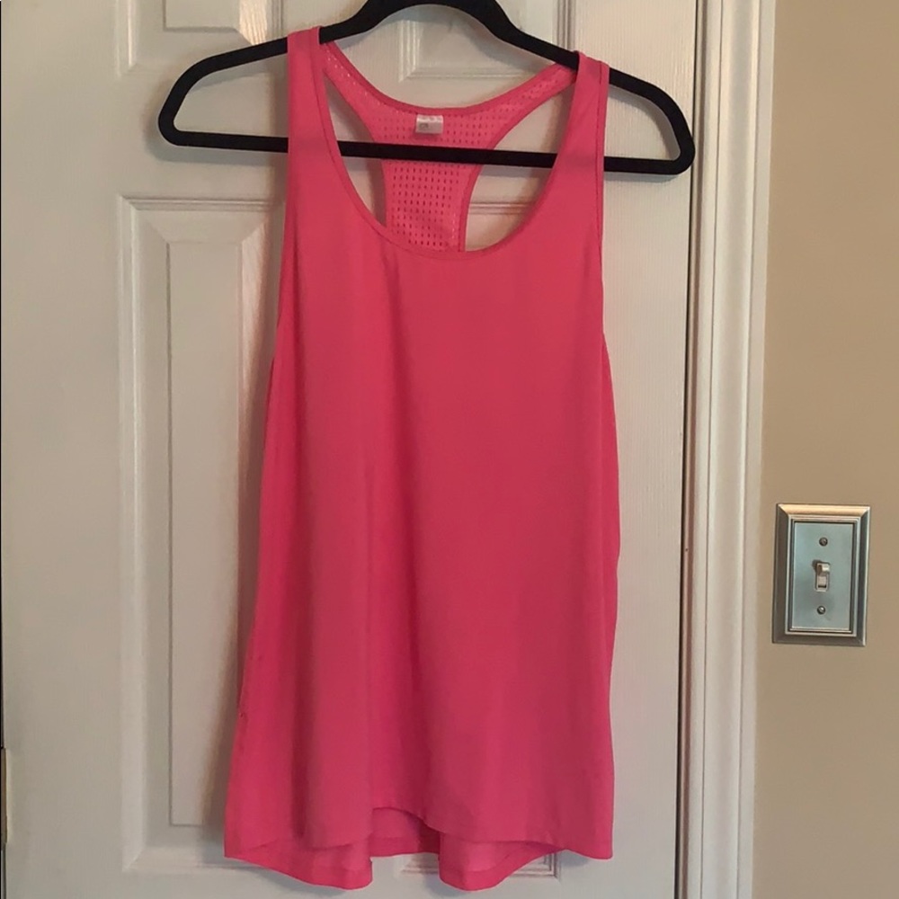 Gap fit neon pink athletic tank top